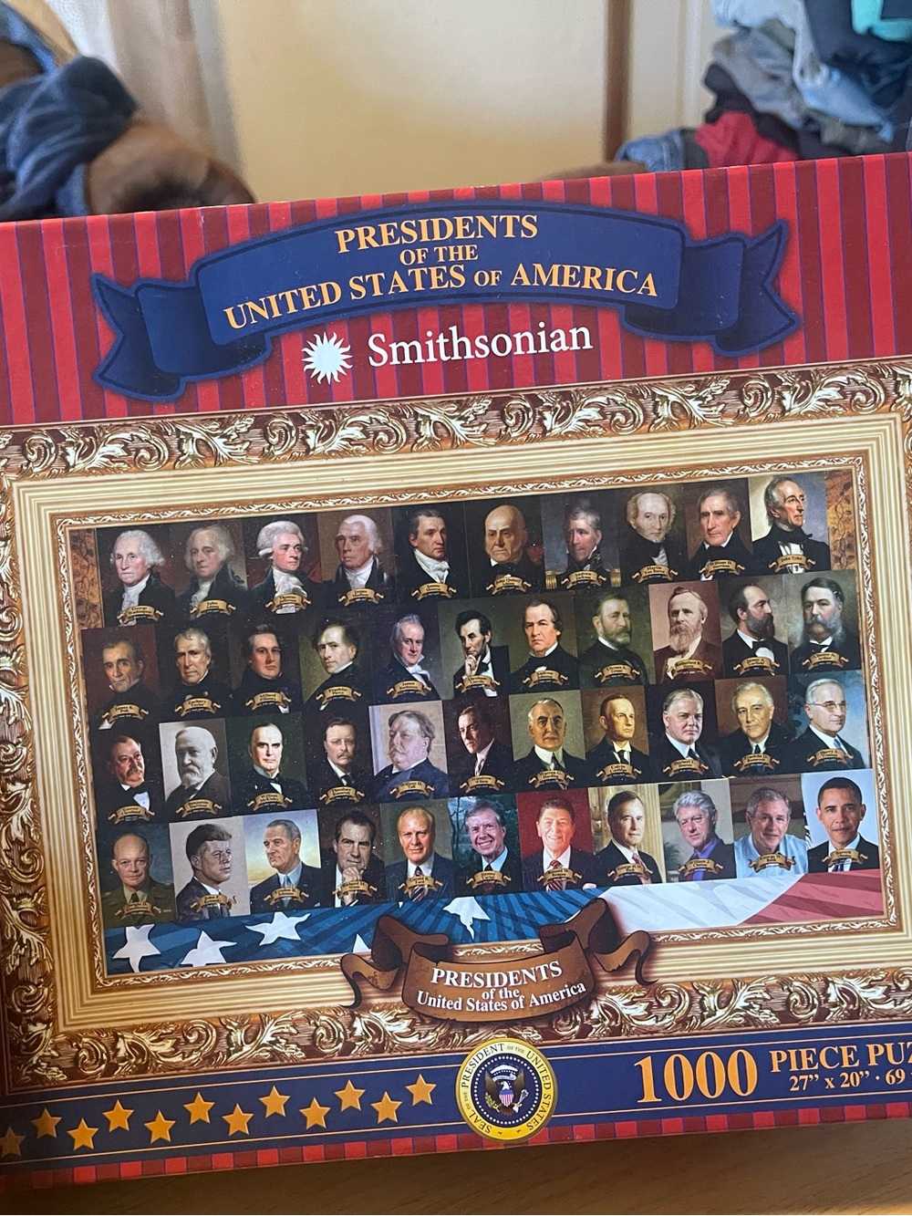 Presidents of the United States of America 1000 piece Puzzle Smithsonian sealed